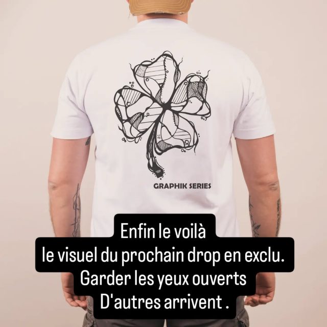 Le trèfle c'est pour la chance. Graphik Series c'est pour le style.
Gardez les yeux ouverts ,ça arrivent .
#exalte #humournoir #fabricationfrancaise #tattoofrance #tshirtdesign