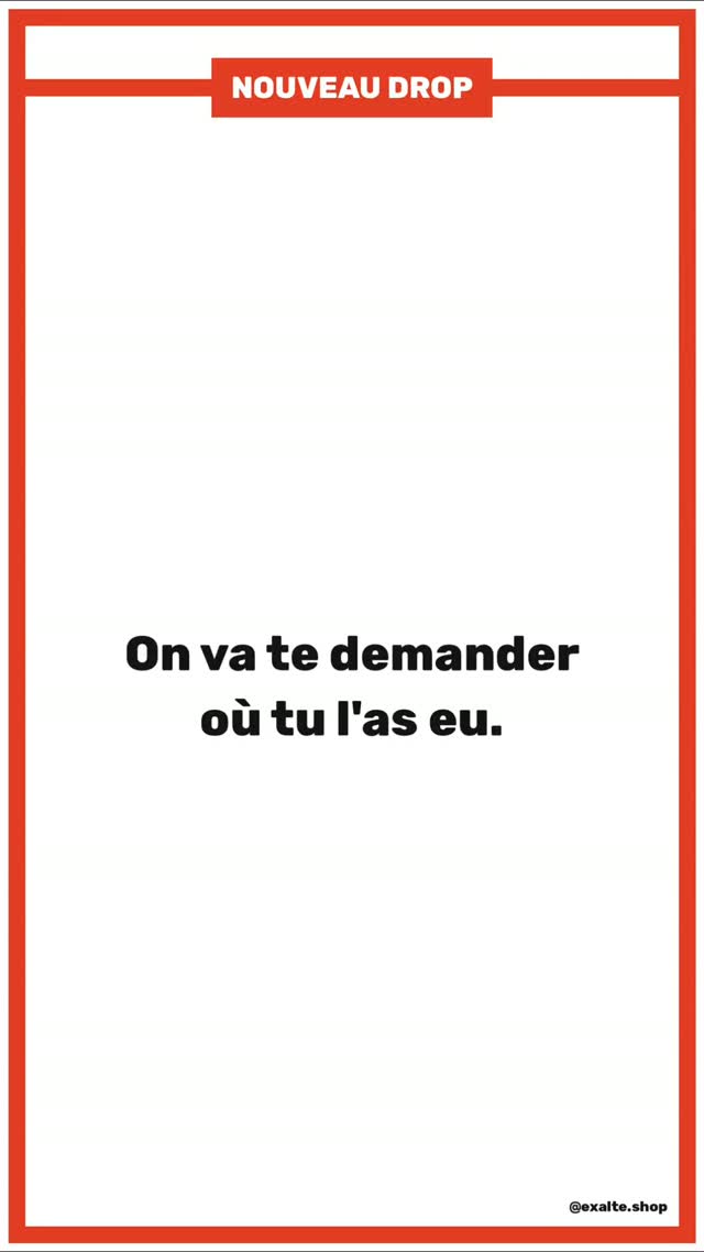On va te demander où tu l'as eu.
Nénuphar et Trèfle — Collection Graphik. Dessinés à la main, floqués à Metz.
Ouverture vendredi 31.07 en précommande. Fabriqué à la commande, expédié sous 2 à 3 semaines.
Code DROP2 = −10 % à l'ouverture.
Commente 👀 pour être prévenu.
#exalte #vetementhomme #fabricationfrancaise #streetwearfrancais #tshirtfrancais